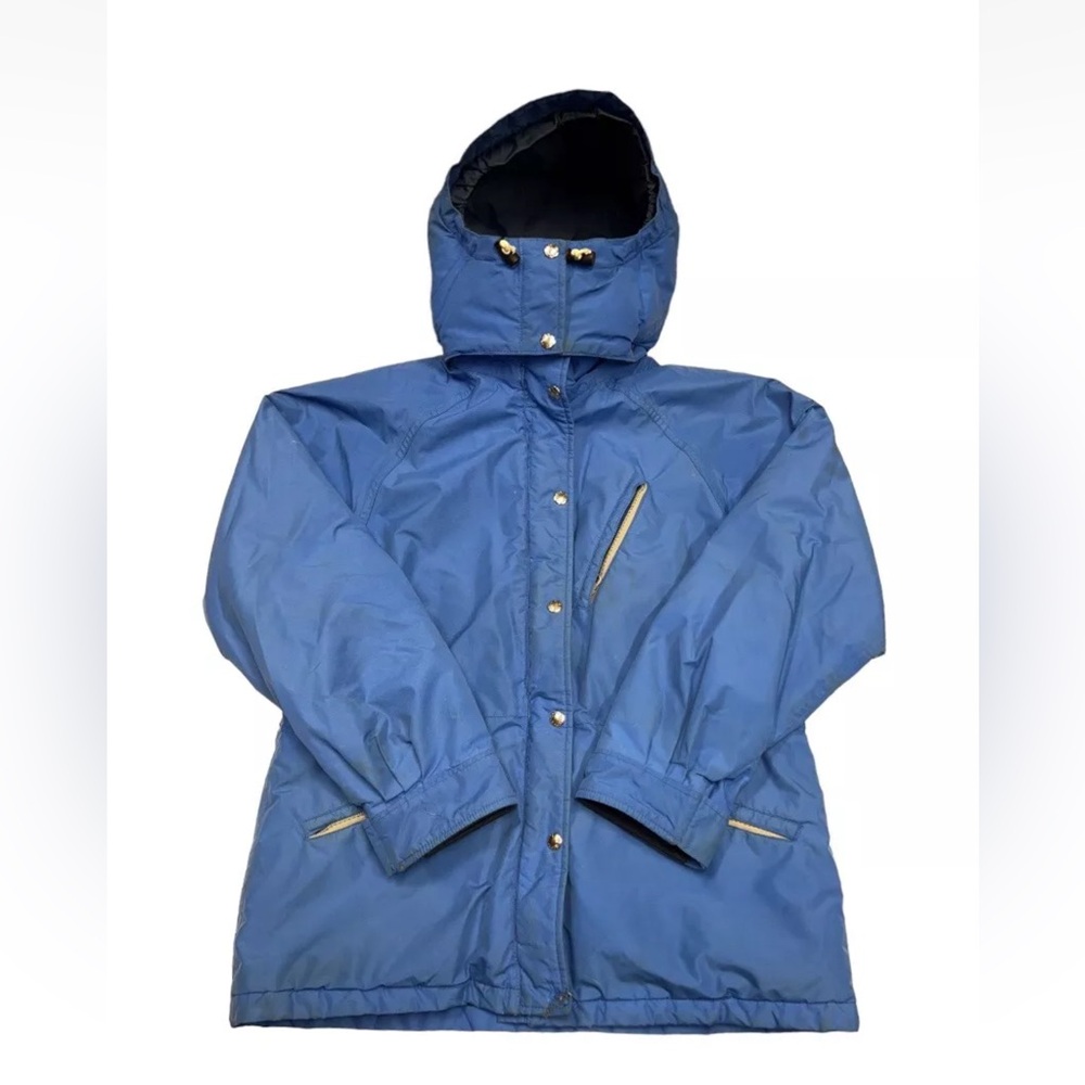 VTG The North Face Women’s Blue Full Zip Hooded Gore-Tex Jacket Size Large USA